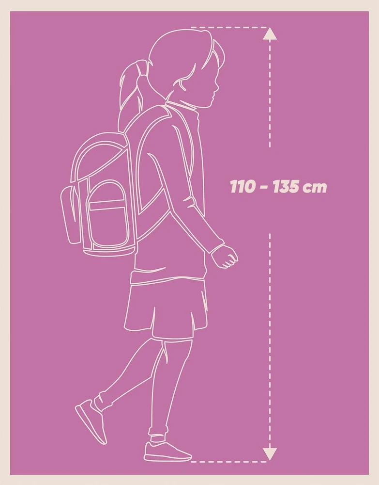 Baagl mokyklinis ergonomiškas kuprinės rinkinys vaikams, poliesteris, 18 l, 3 dalių, A-33123