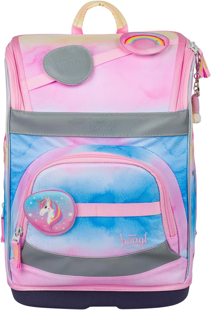 Baagl mokyklinis rinkinys vaikams, 3 dalių, ergonomiška kuprinė Zippy Plus, pirmai klasei, 21 l