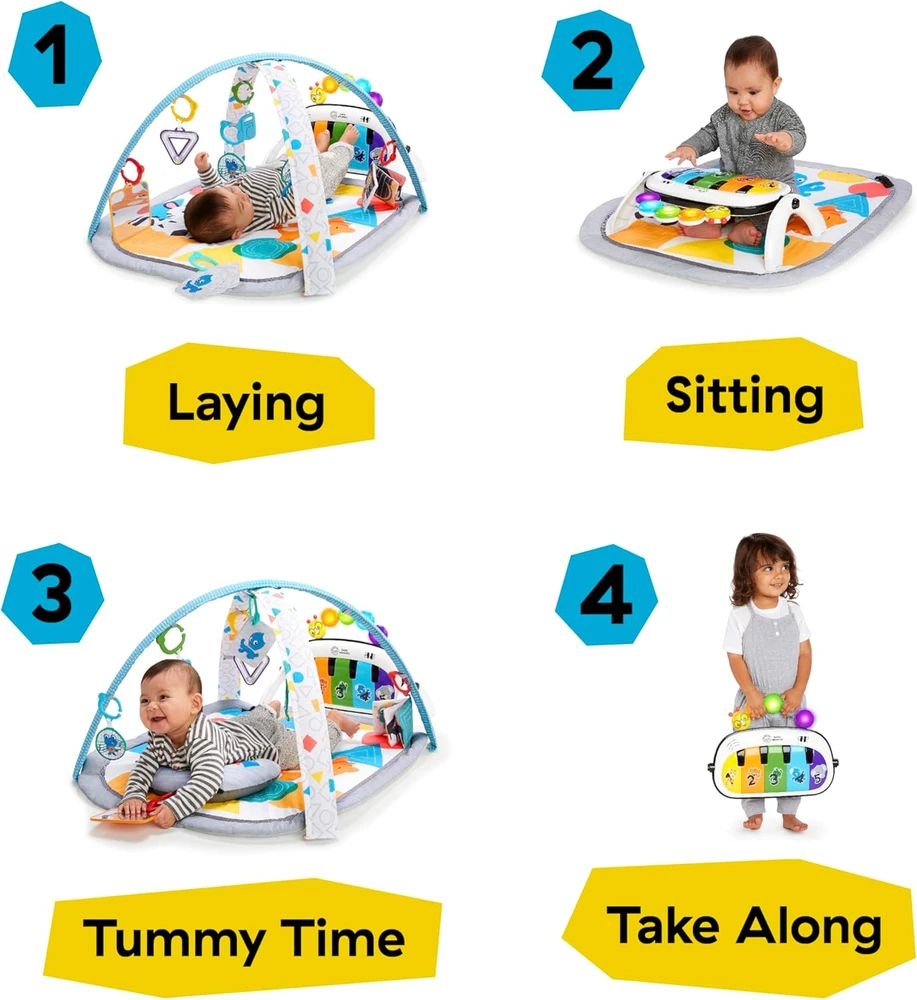 BABY EINSTEIN žaidimų kilimėlis 4-in-1 Kickin' Tunes™