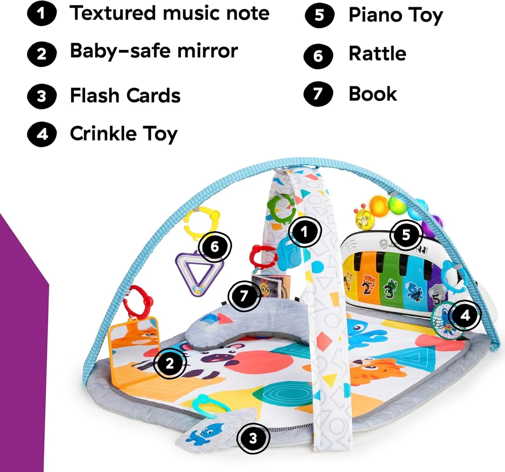 BABY EINSTEIN žaidimų kilimėlis 4-in-1 Kickin' Tunes™
