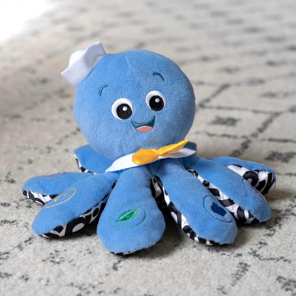 Baby Einstein interaktyvus muzikinis aštuonkojis Octoplush, spalvų mokymasis 3 kalbomis, 30933