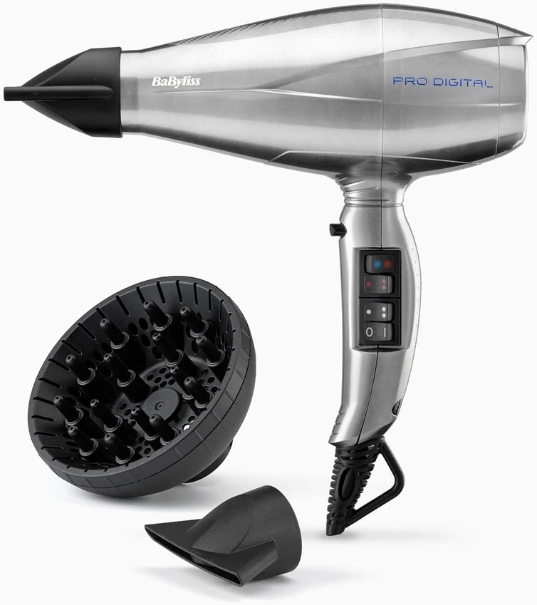 Plaukų džiovintuvas BaByliss Le Pro Digital Pilka, Sidabras 2200 W