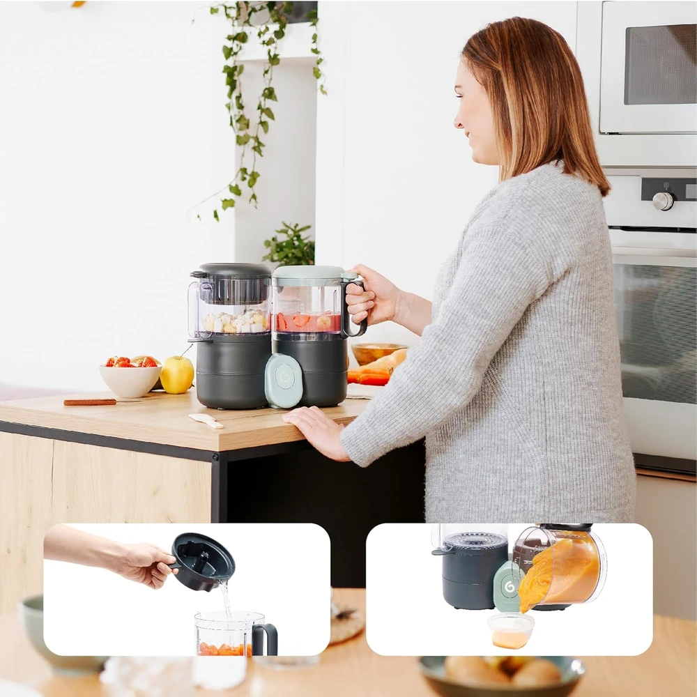 Daugiafunkcis virtuvinis kombainas Babymoov Nutribaby One 4-in-1 (juodas)