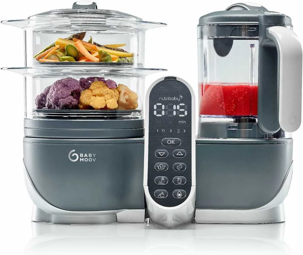 Daugiafunkcis virtuvės kombainas Babymoov Nutribaby(+) 6-in-1 (pilkas)