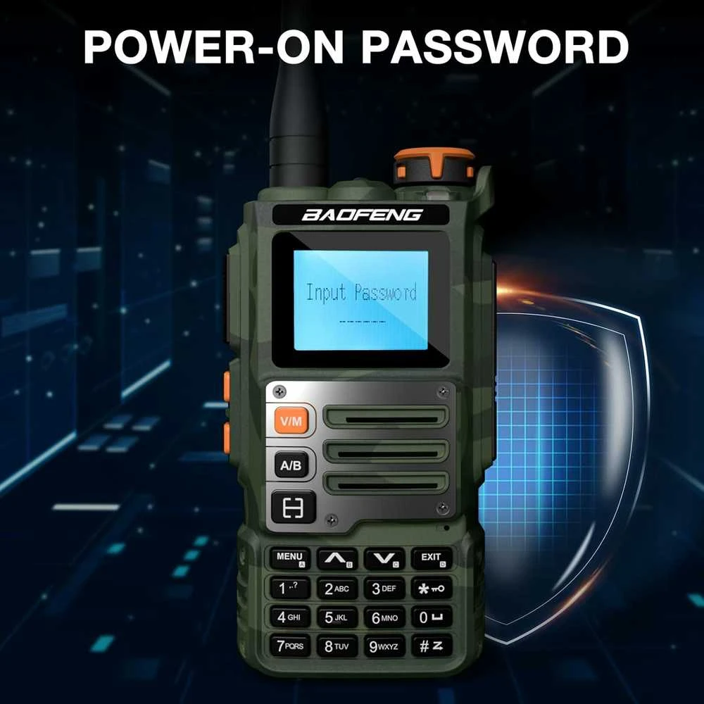 BAOFENG nešiojama radijo stotelė K63 6 W, UHF/VHF, 999 kanalų, 2600 mAh akumuliatorius