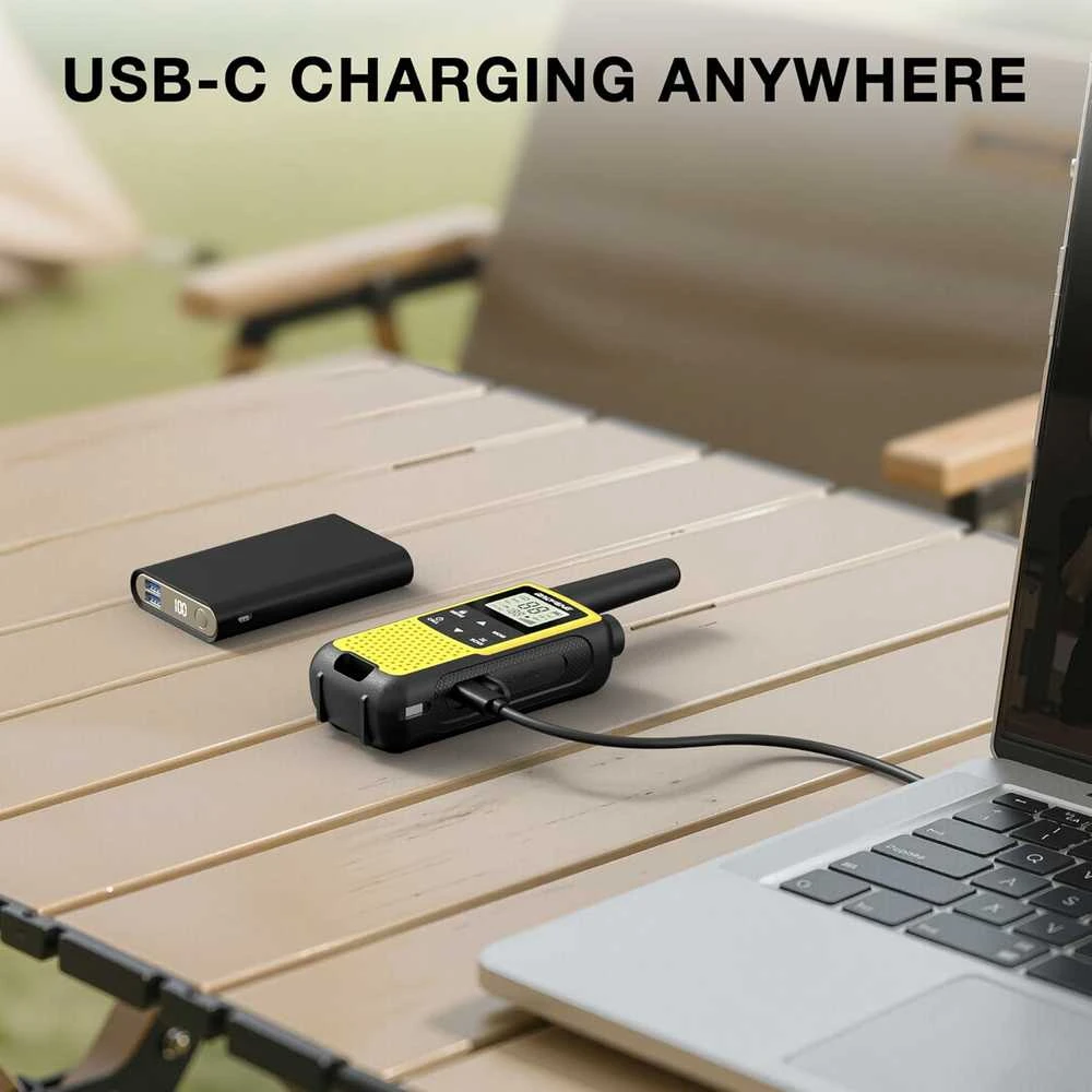 Baofeng vaikų racijos PMR446, 16 kanalų, USB-C įkrovimas, spalvotos, BF-33C
