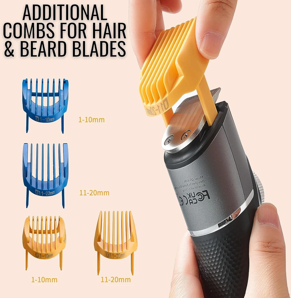 BARBERBOSS 3 viename plaukų ir barzdos kirpimo mašinėlė, atspari vandeniui, QR-6086