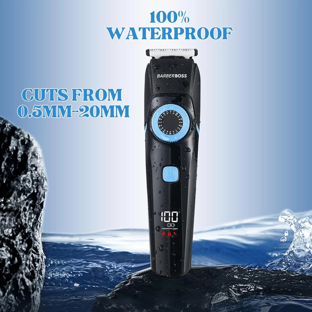 BARBERBOSS 3 viename plaukų ir barzdos kirpimo mašinėlė su nosies bei ausų trimeriu QR-6052A
