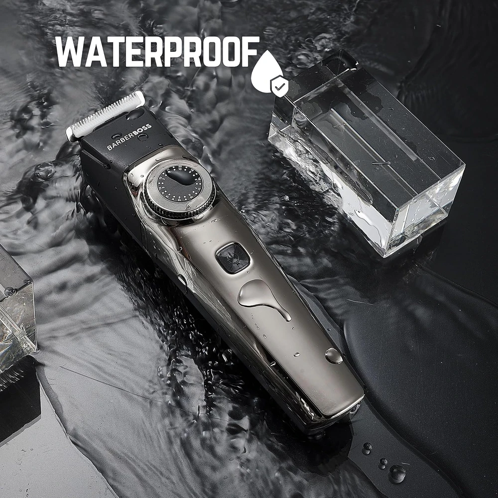 BARBERBOSS barzdos ir plaukų kirpimo trimeris, 0.5–20 mm, atsparus vandeniui, QR-6083