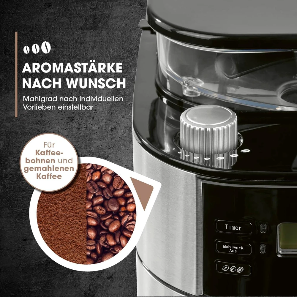 Barista Kaffee & Technik lašelinis kavos aparatas su malūnėliu, 1 l, 1000 W