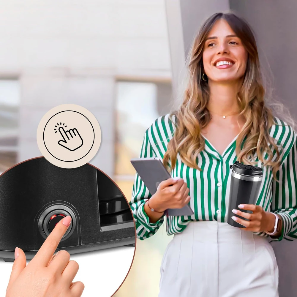 Barista Kaffee & Technik lašelinis kavos aparatas 450 W su 420 ml termopuodeliu, 30082