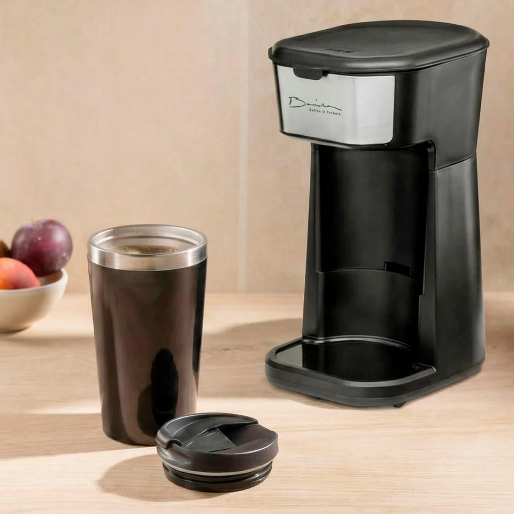 Barista Kaffee & Technik lašelinis kavos aparatas 450 W su 420 ml termopuodeliu, 30082