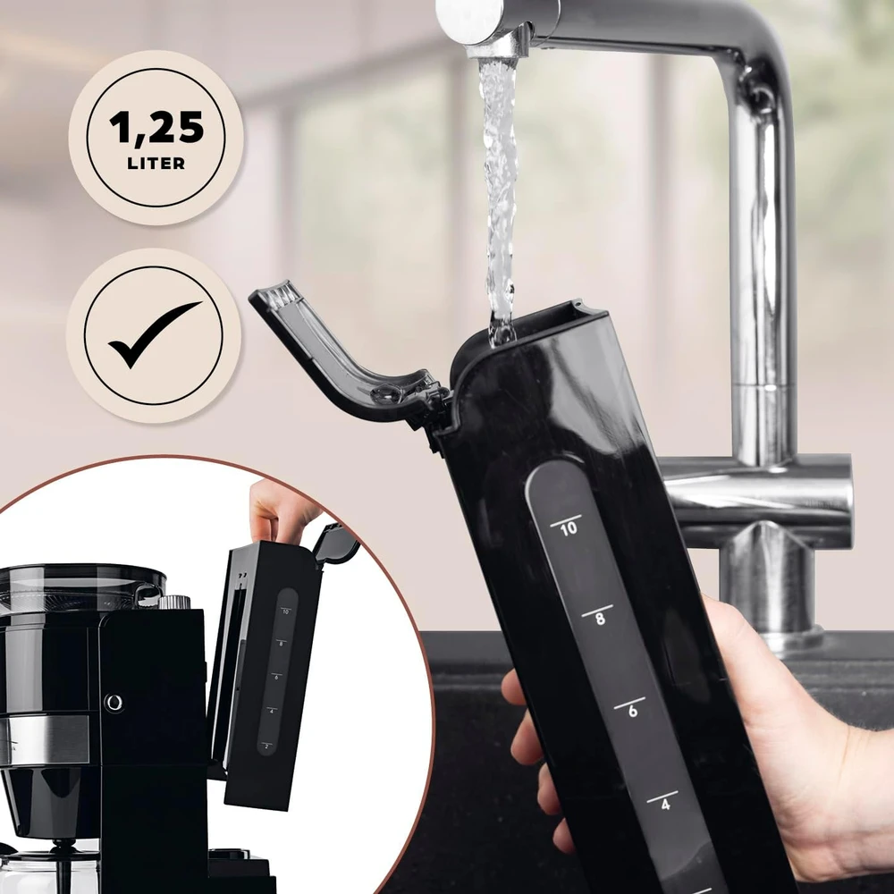 Barista Kaffee & Technik lašelinis kavos aparatas su malūnėliu, 1,25 l, 900 W, 15301