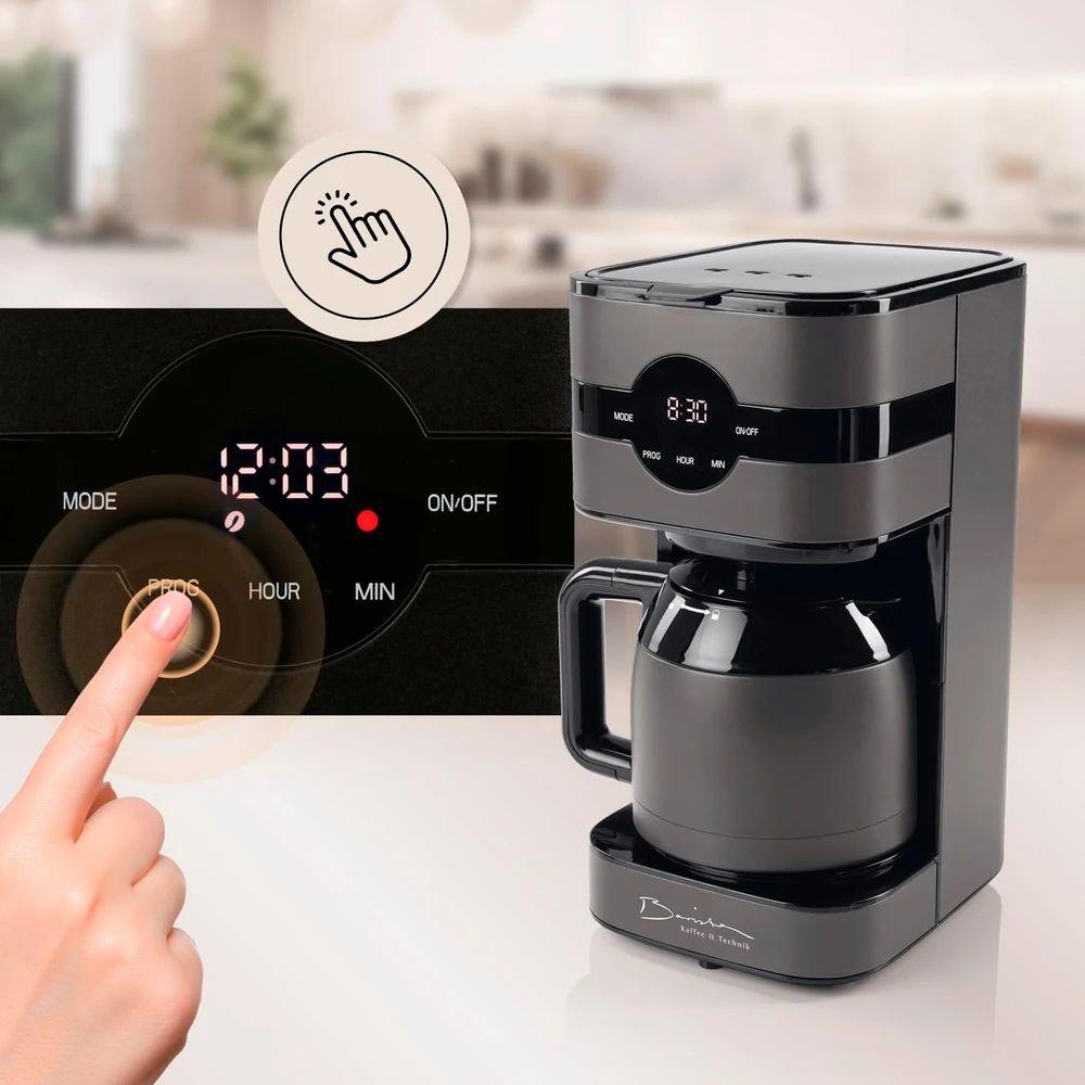 Barista Kaffee & Technik lašelinis kavos aparatas Touch Iso, 900 W, 1,2 l, su termoąsočiu