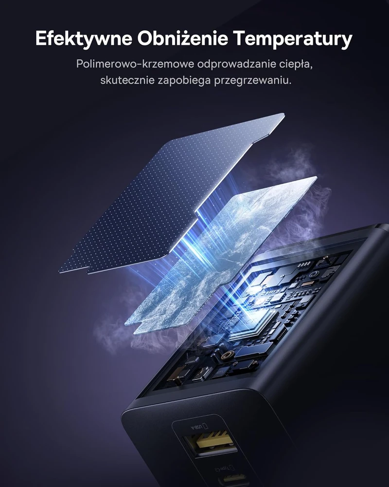 Baseus EnerFill FE11 100W 2 x USB-C + USB-A - juoda