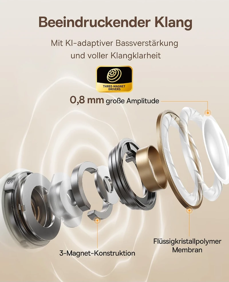 Baseus atviro tipo belaidės ausinės Bluetooth 5.4, IP57, 40 val., Bowie MC1