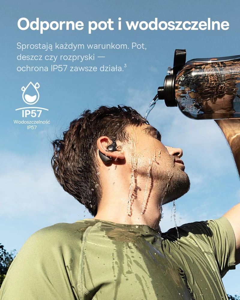 Baseus atviros sportinės belaidės ausinės Bluetooth 6.0, IP57, 45 h Eli Sport2
