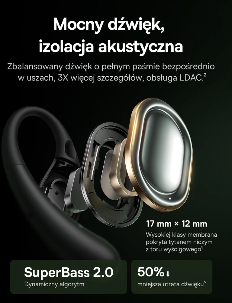Baseus atviros sportinės belaidės ausinės Bluetooth 6.0, IP57, 45 h Eli Sport2