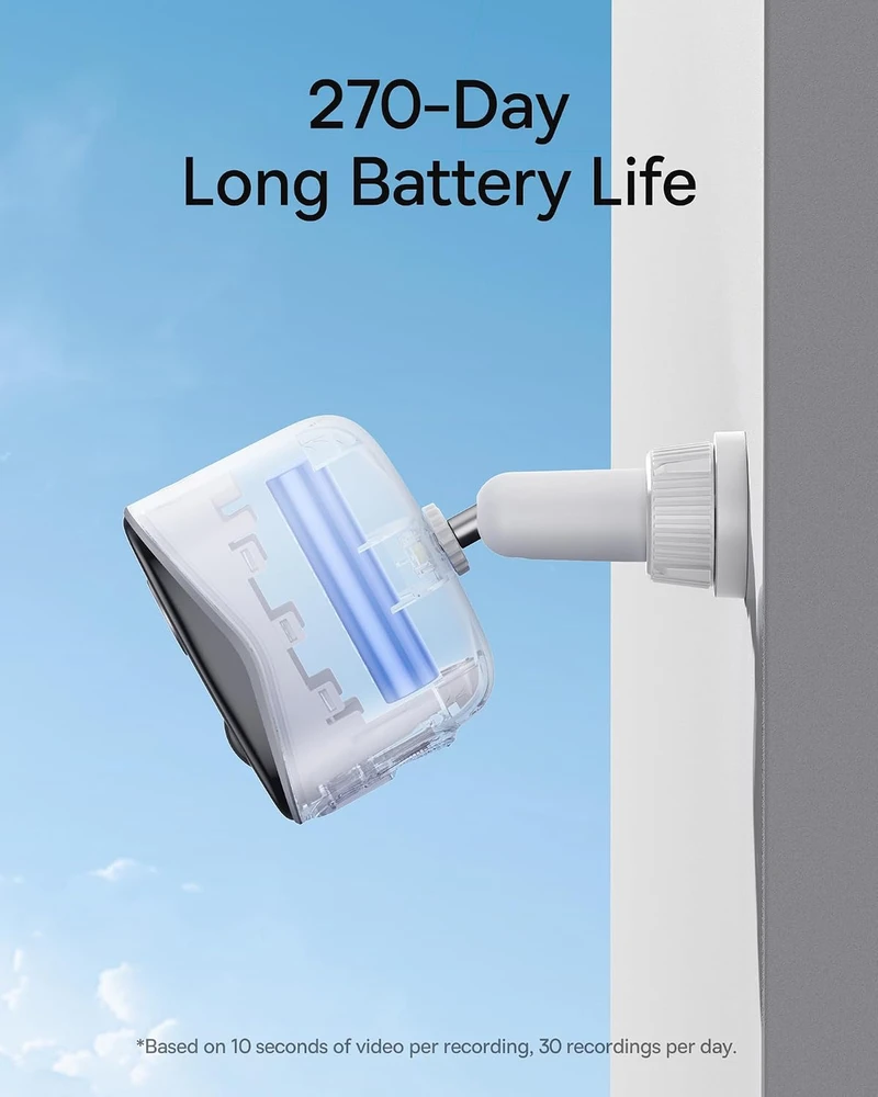 Baseus lauko belaidė stebėjimo kamera 1296p, Wi-Fi, IP67, 145° matymo kampas, N1 Plus