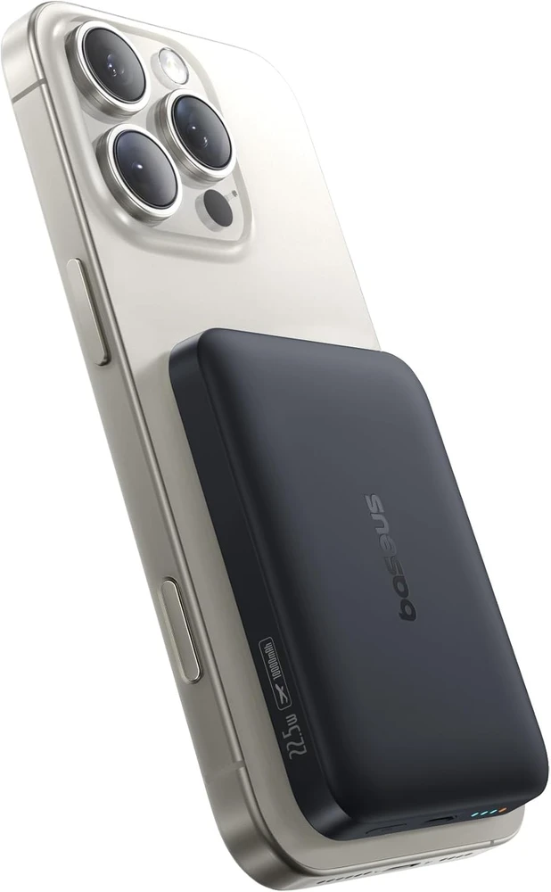 Baseus magnetinis belaidis išorinis akumuliatorius 10000 mAh, 22,5 W, MagSafe, PPFM11-1022