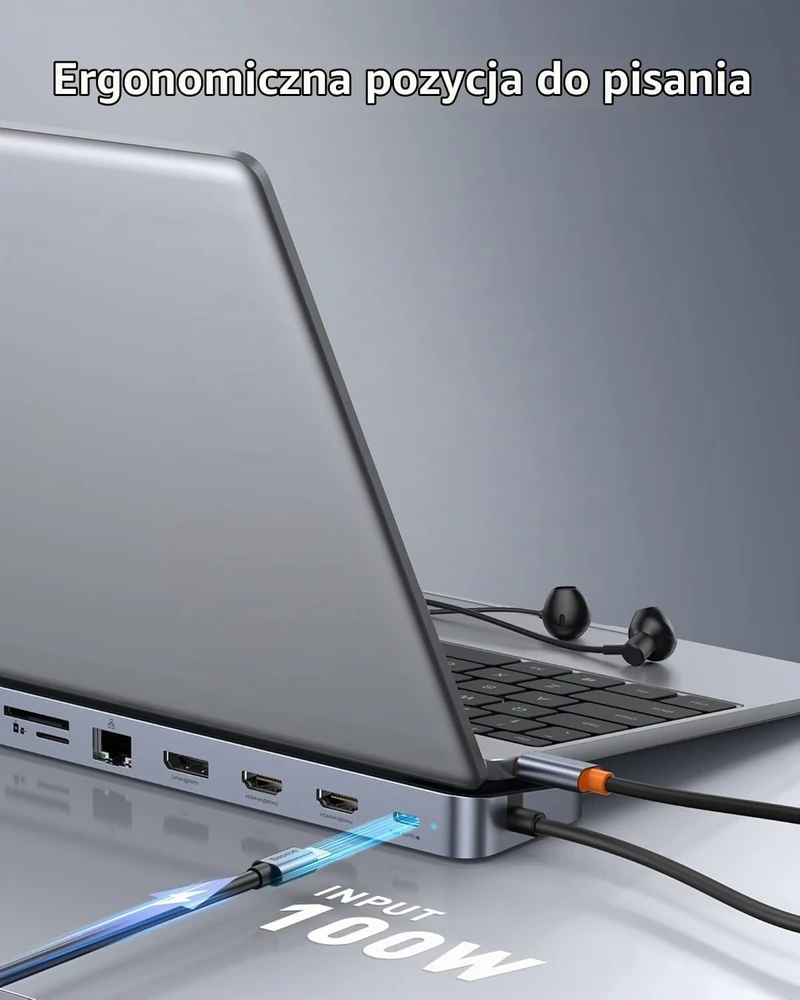 Baseus USB-C dokavimo stotelė 11 viename su 2 HDMI 4K ir 100 W PD
