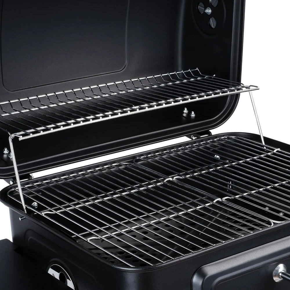 BBQ-Toro anglinė kepsninė su termometru, aukščio reguliavimu ir ratukais, XXL, BBQ15