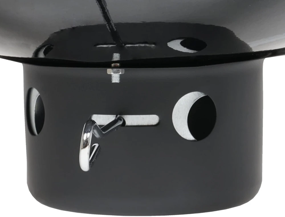 BBQ-Toro grilis ir rūkykla 2 viename, skersmuo 47 cm, reguliuojama traukos sistema, juodas, plieno, BBQ9