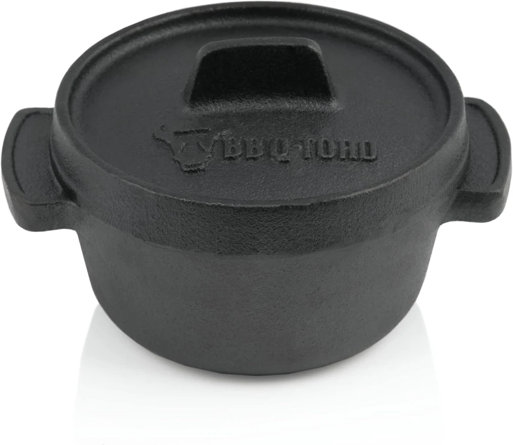 BBQ-Toro mini ketaus puodų rinkinys su dangčiais, 250 ml talpa, 6 vnt., PAN07