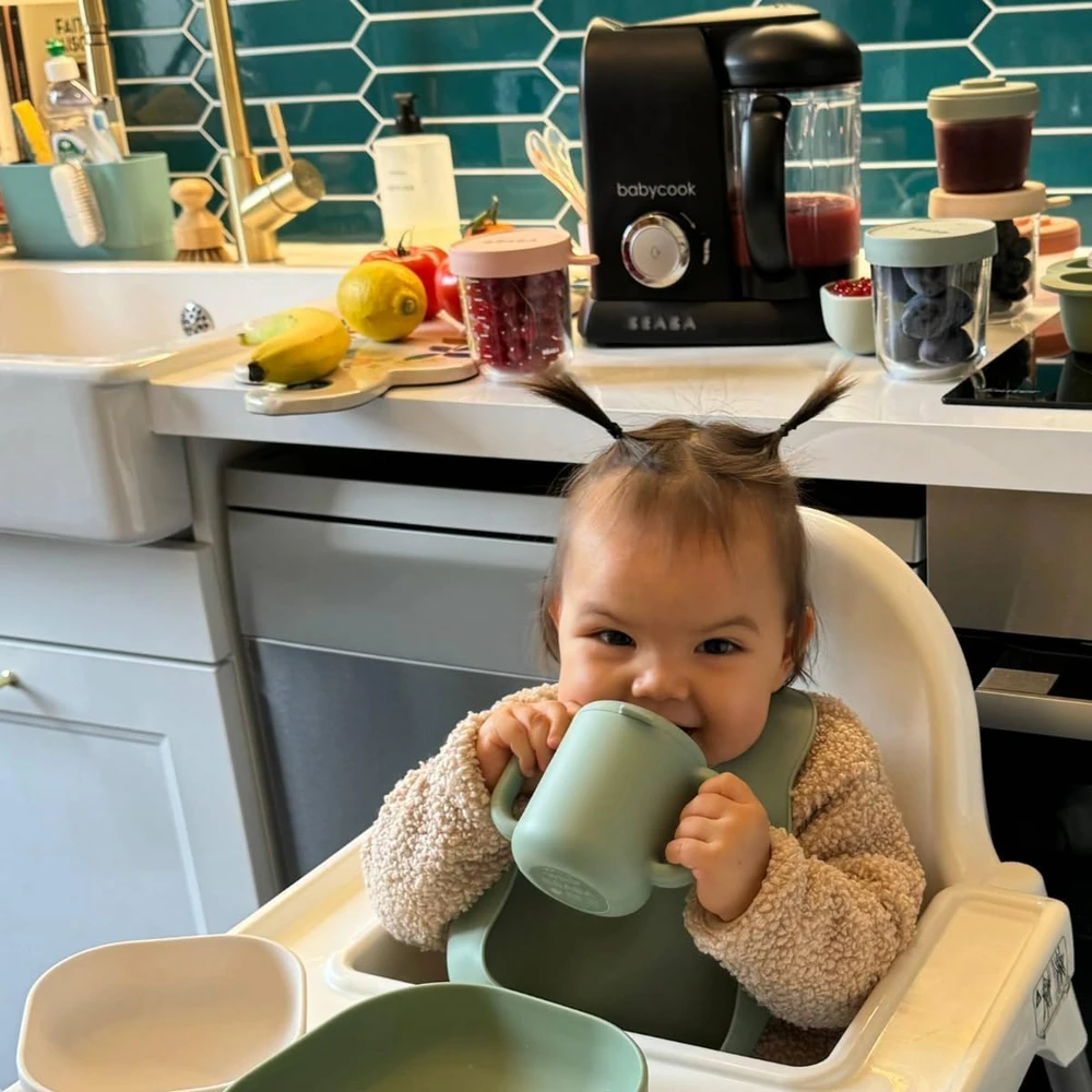Béaba garų maisto ruošimo robotas kūdikiams 4 viename, 1,1 l talpos, 700 W, juodas, Babycook Solo 912791