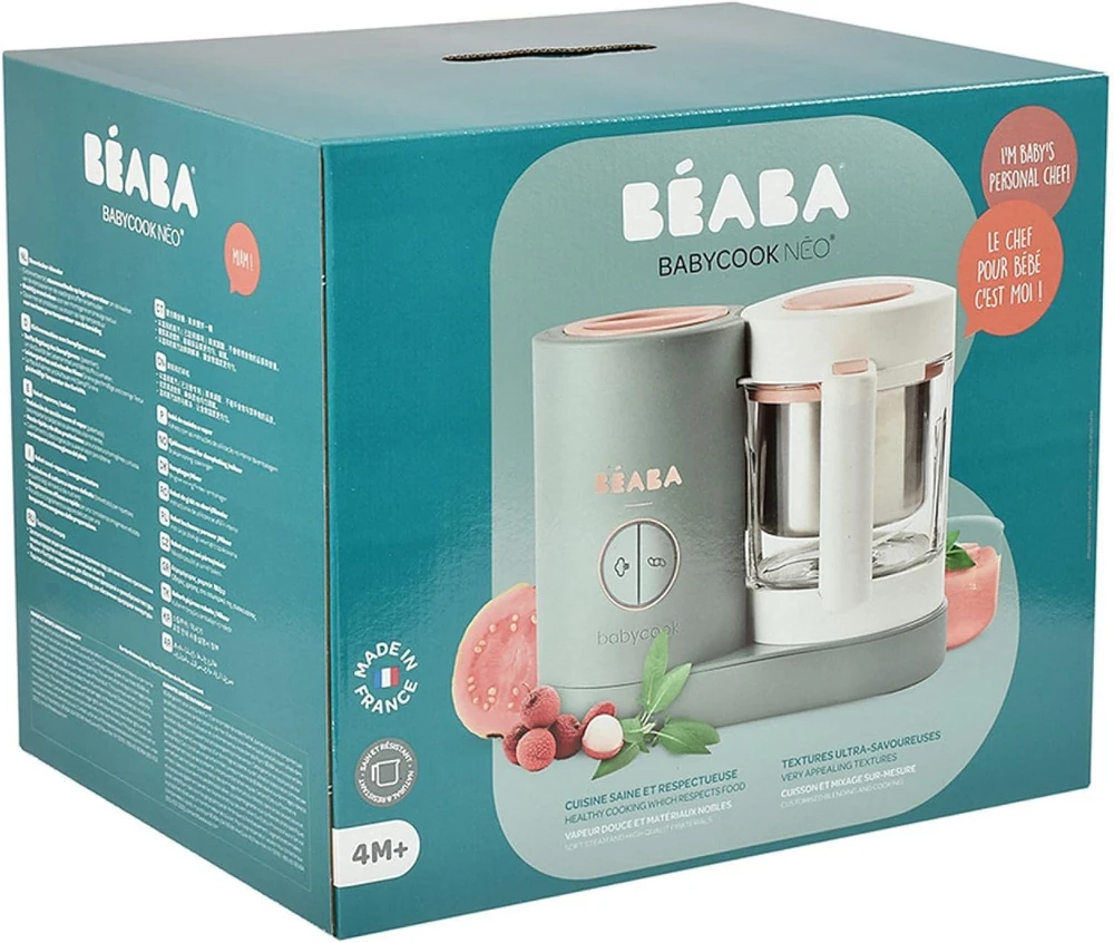Béaba kūdikių maisto garintuvas-trintuvas 6 viename, stiklinė talpa 1,25 l, 1000 W, Babycook Neo 912732