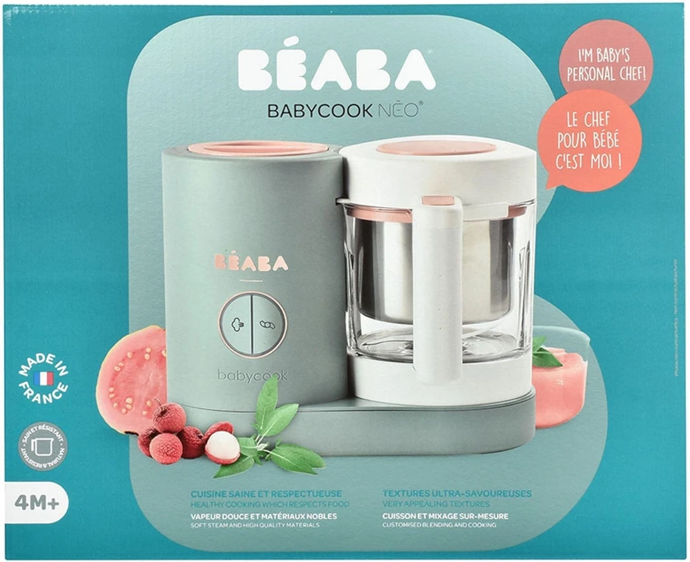Béaba kūdikių maisto garintuvas-trintuvas 6 viename, stiklinė talpa 1,25 l, 1000 W, Babycook Neo 912732