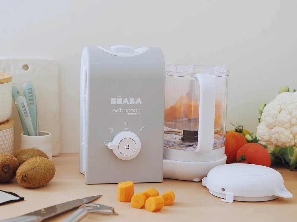 Béaba kūdikių virtuvinis kombainas 4 viename su garinimo, maišymo, pašildymo ir atšildymo funkcijomis, 1,25 l, 1400 W, 916300