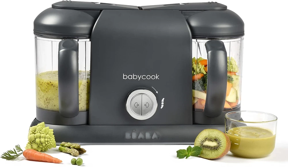 BEABA BABYCOOK PLUS TRINTUVAS-GARINTUVAS 4IN1, DARK Pilkas