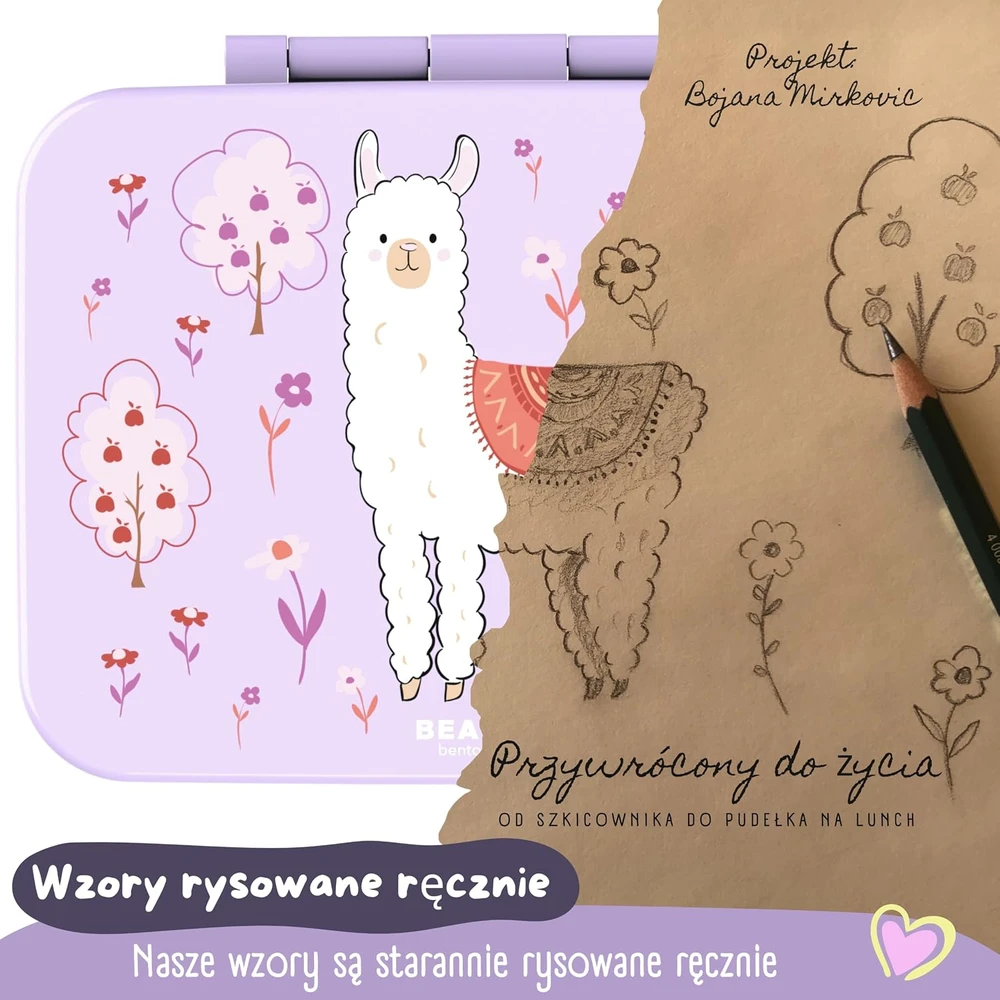 BEARFOOT vaikiška pietų dėžutė, 650 ml, COMPACT