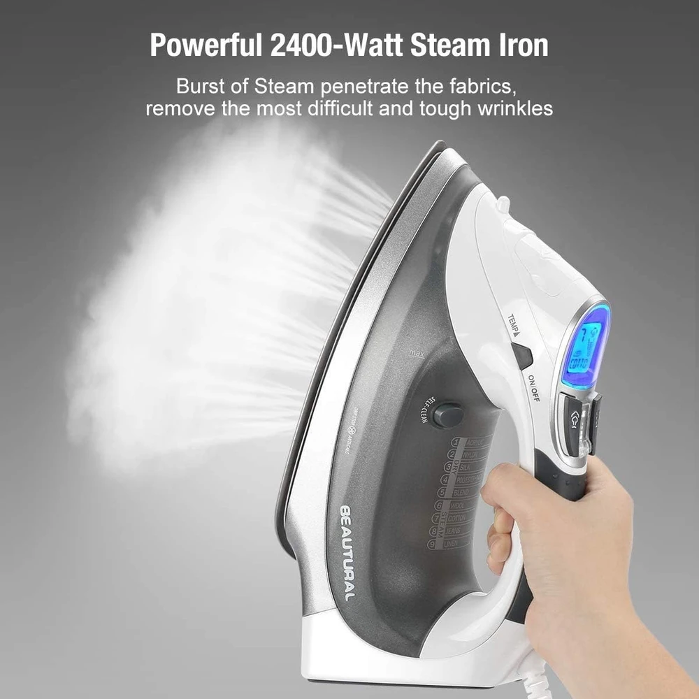 BEAUTURAL garinis lygintuvas 2400 W su keraminiu padu ir LCD ekranu 724EU-0001