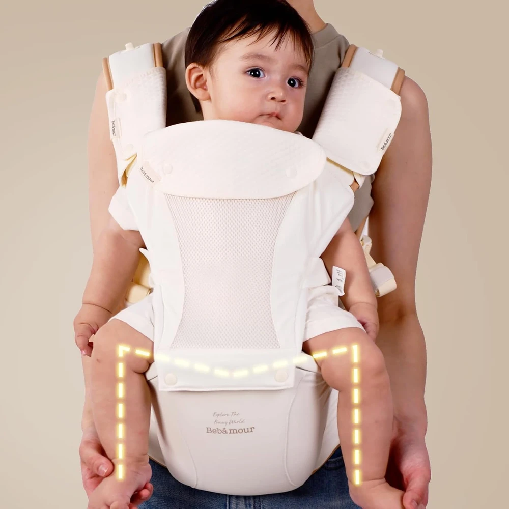 Bebamour kūdikio nešioklė su klubine sėdyne 0–36 mėn., iki 14,9kg, UKTC2633