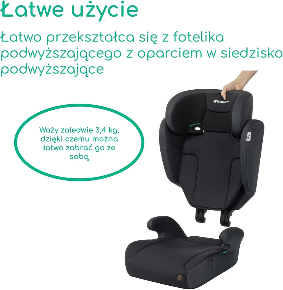 Bebe Confort Bebeconfort automobilinė kėdutė Ride 2 viename i-Safe 100–150 cm, R129
