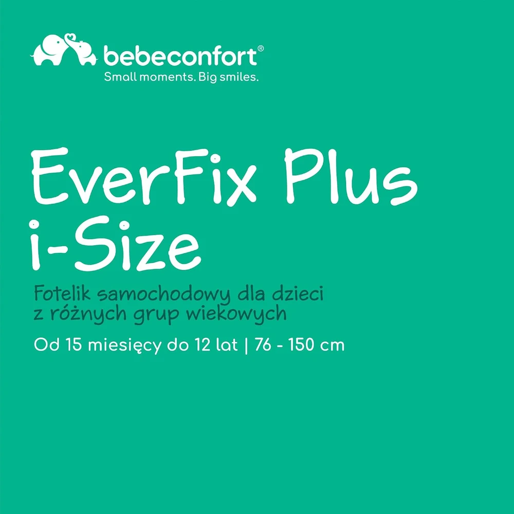 Bebe Confort Bebeconfort automobilinė kėdutė EverFix Plus i-Size ISOFIX 76–150 cm, 8068764210