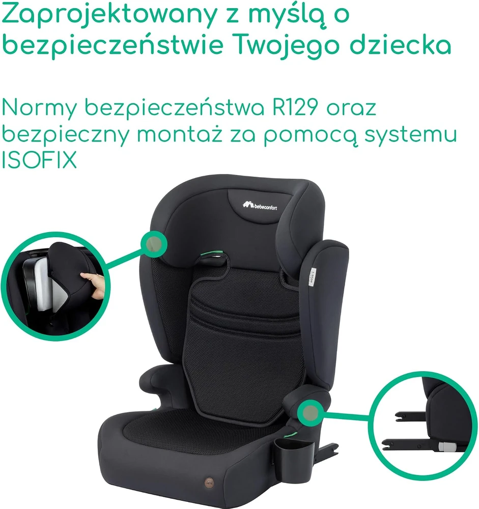 Bebe Confort Bebeconfort automobilinė kėdutė Ride 2 viename i-Size su ISOFIX, 100–150 cm, 8110764210