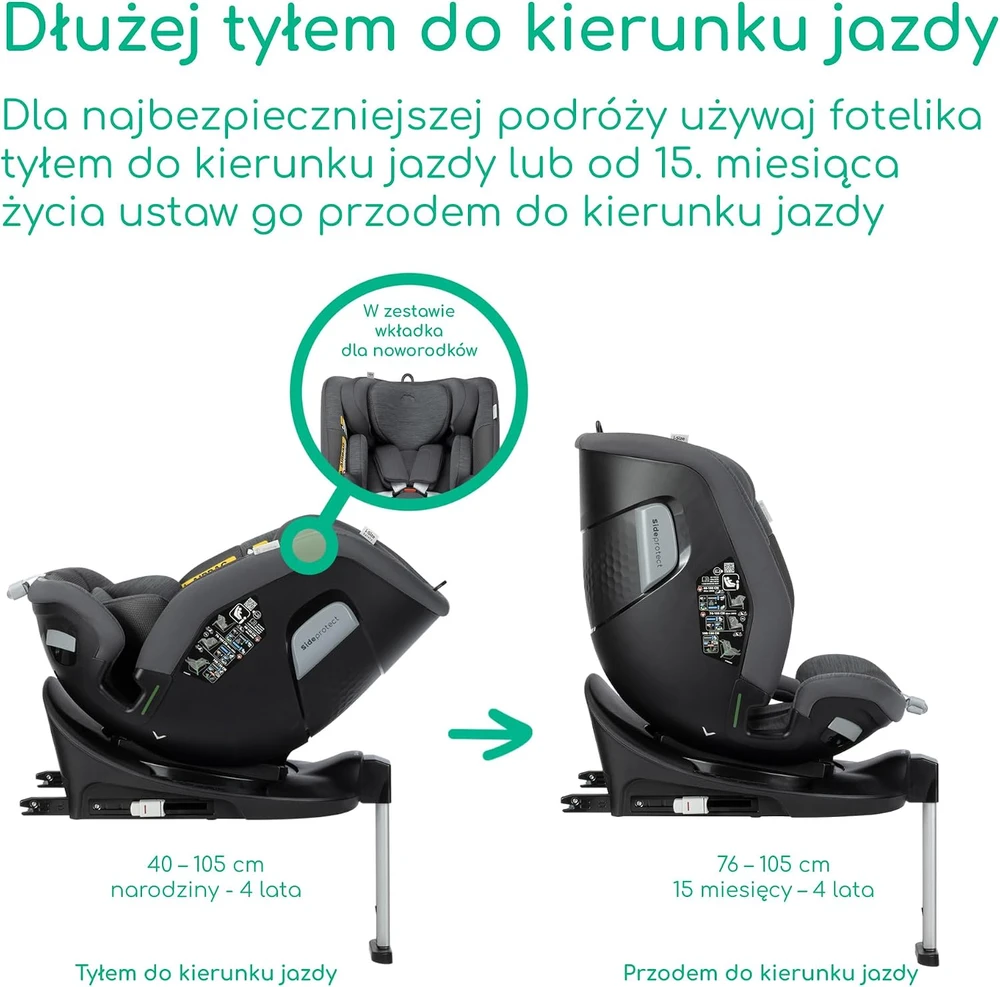 Bebe Confort Bebeconfort automobilinė kėdutė RevolveFix Max 360 i-Size ISOFIX 40–150 cm