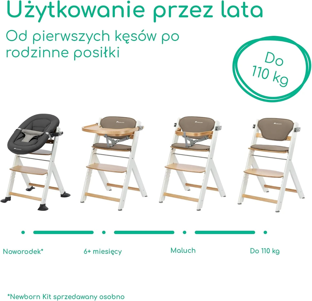 Bebe Confort Bebeconfort Timba 2 medinė maitinimo kėdutė su pagalve