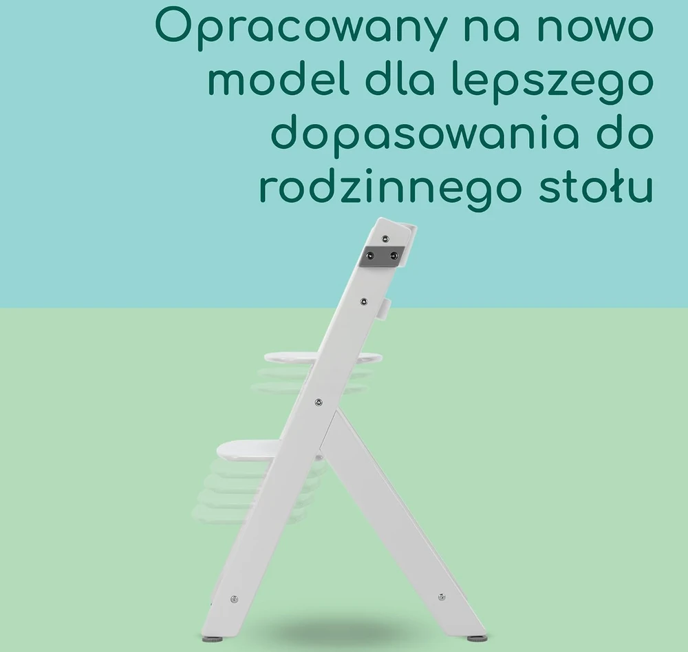 Bebe Confort Bebeconfort medinė maitinimo kėdutė Timba 2, nuo 6 mėn., iki 110 kg, balta