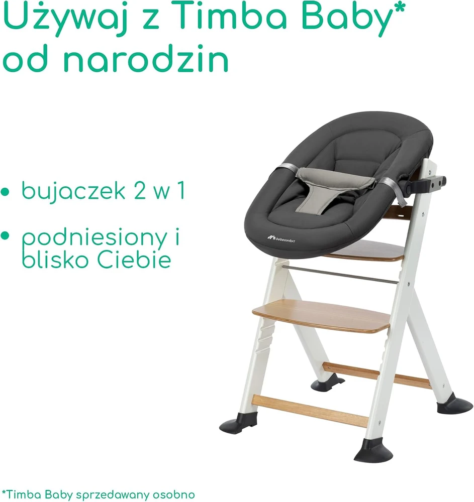 Bebe Confort Bebeconfort Timba 2 medinė maitinimo kėdutė su pagalve