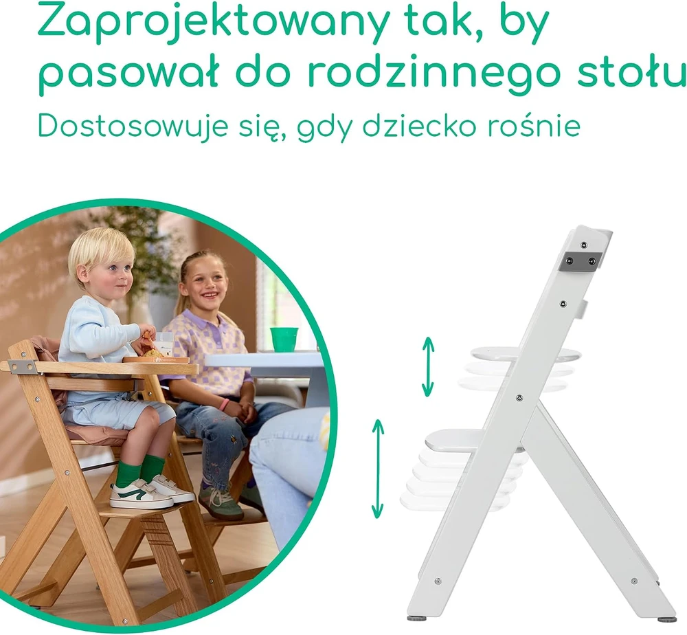 Bebe Confort Bebeconfort Timba 2 medinė maitinimo kėdutė su pagalvėle iki 110 kg, 2740431210
