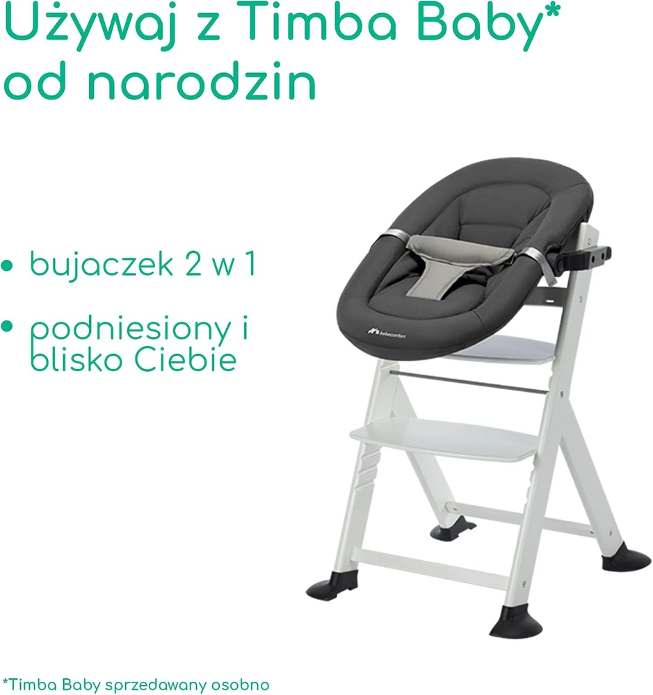 Bebe Confort Bebeconfort Timba 2 medinė maitinimo kėdutė su pagalvėle iki 110 kg, 2740431210