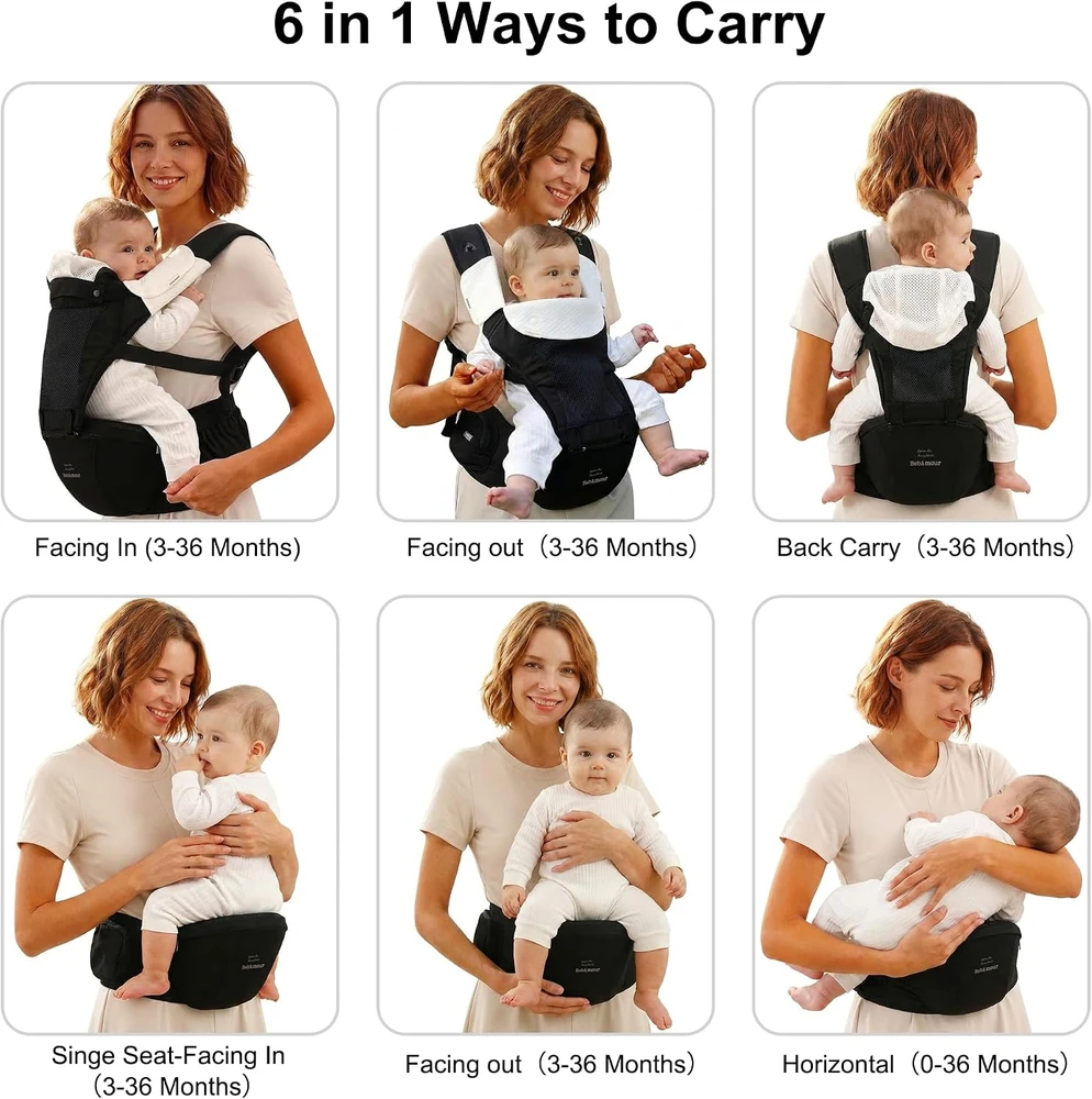 bebear ergonominė kūdikio nešioklė 0–36 mėn., iki 14,9kg, UKTC2632