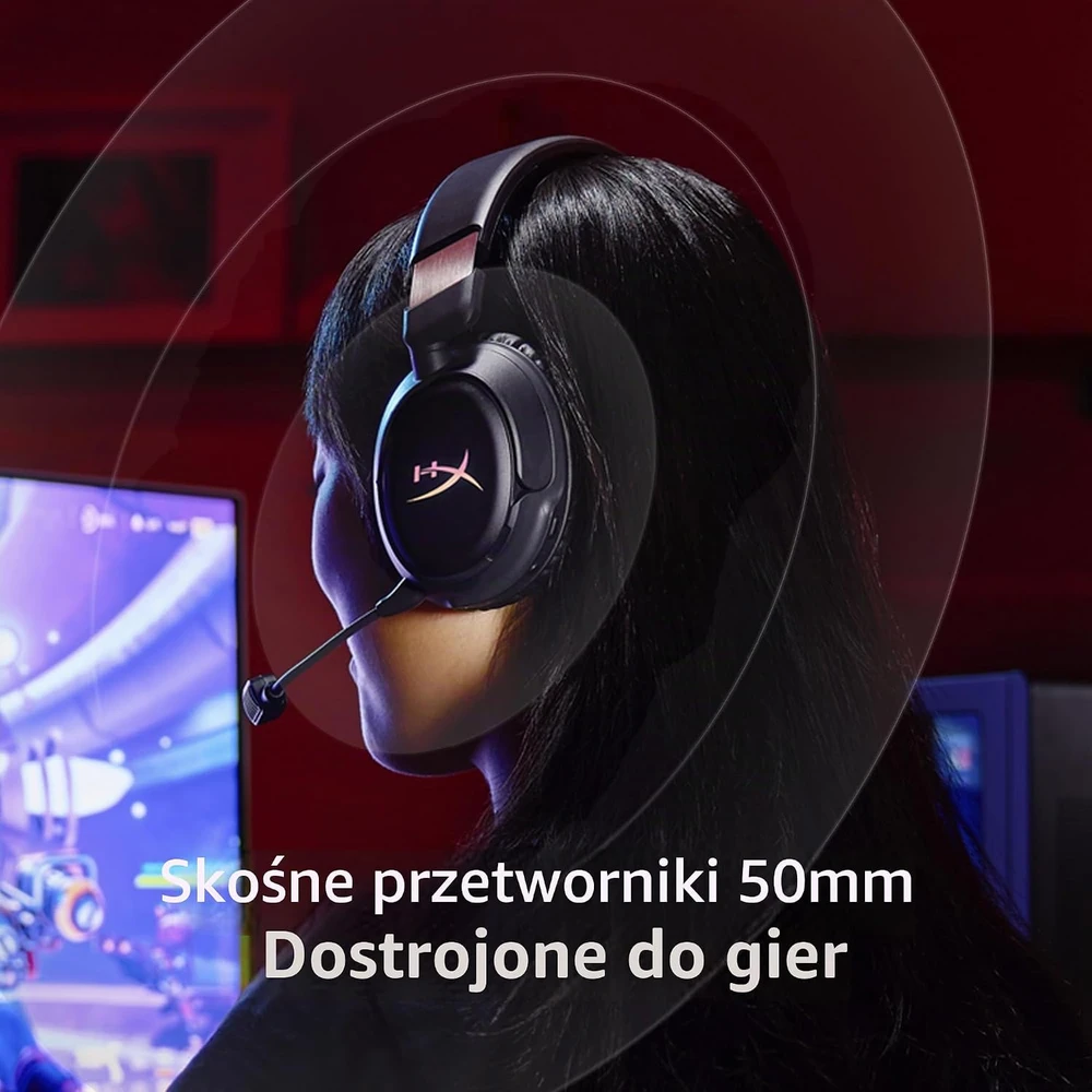 Belaidės žaidimų ausinės HyperX Cloud Flight 2 B5VC4AA, iki 100 val.