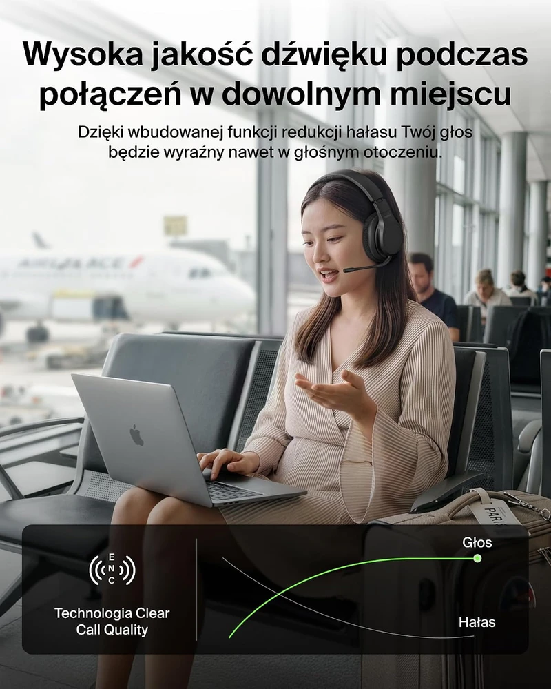 Belkin ant ausų dedamos Bluetooth 5.2 ausinės su mikrofonu SoundForm Adapt AUD005-V2
