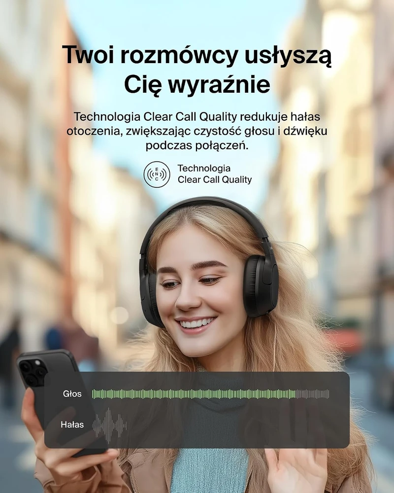 Belkin apgaubiančios belaidės ausinės su ANC, Bluetooth 5.4 ir 60 val. veikimu AUD008fqBK