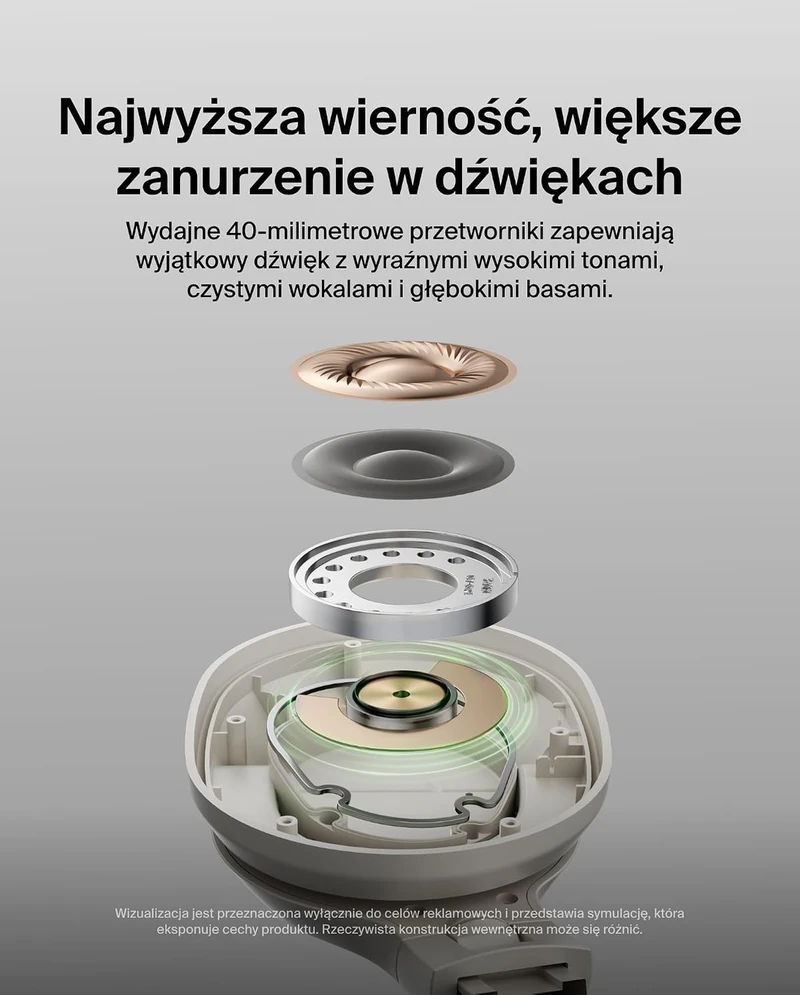 Belkin belaidės ant ausų dedamos Bluetooth ausinės su ANC, 60 val., AUD009hqSA